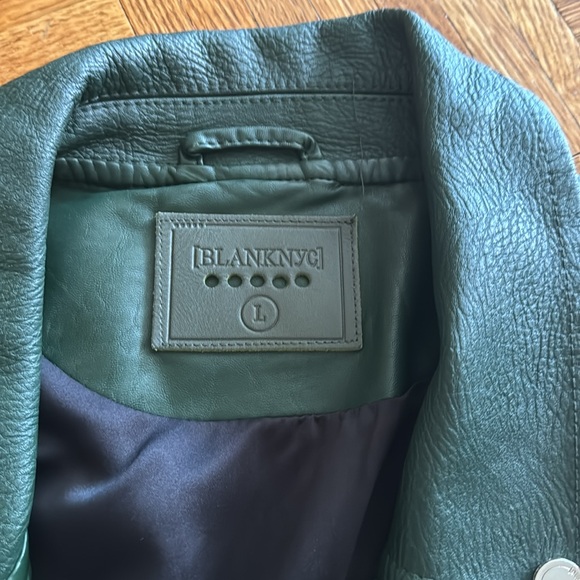 Blanket NYC green leather jacket - Picture 3 of 4
